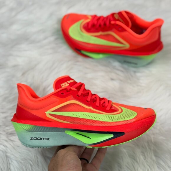 Nike Other - Nike Zoom Fly 6 Bright Crimson Lime Running FN8454-601 NEW Mens 7.5 / WMNS 9